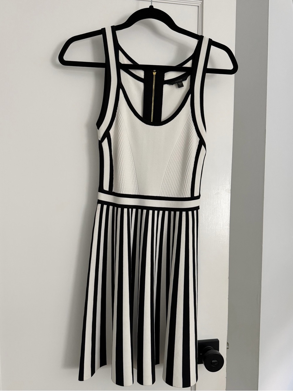 Black & White Striped Guess Dress